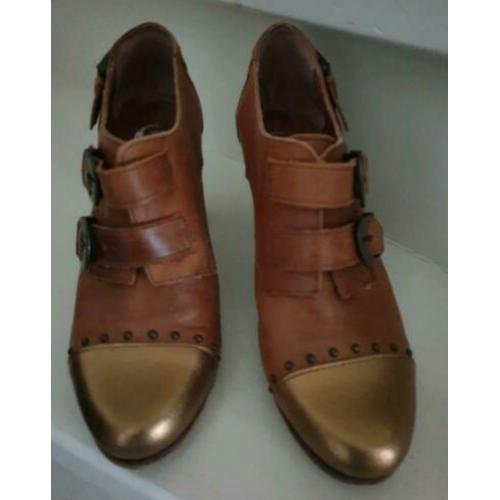 Sascha schoenen boots bruin leer mt 38