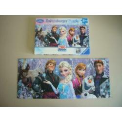 Frozen Arendelle in het eeuwige ijs panorama puzzel Disney