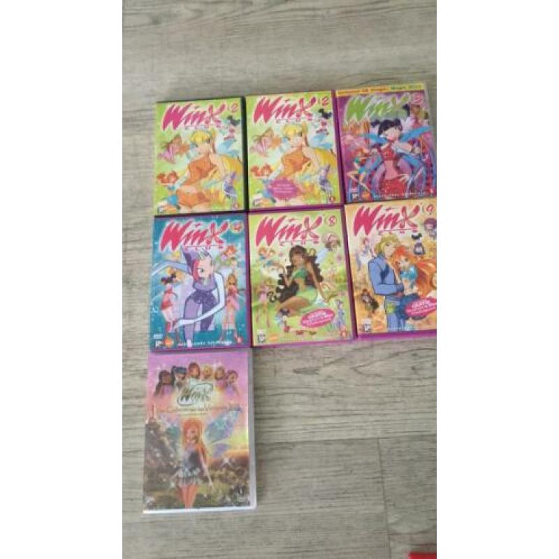 7 Winx Club dvd’s in perfecte staat