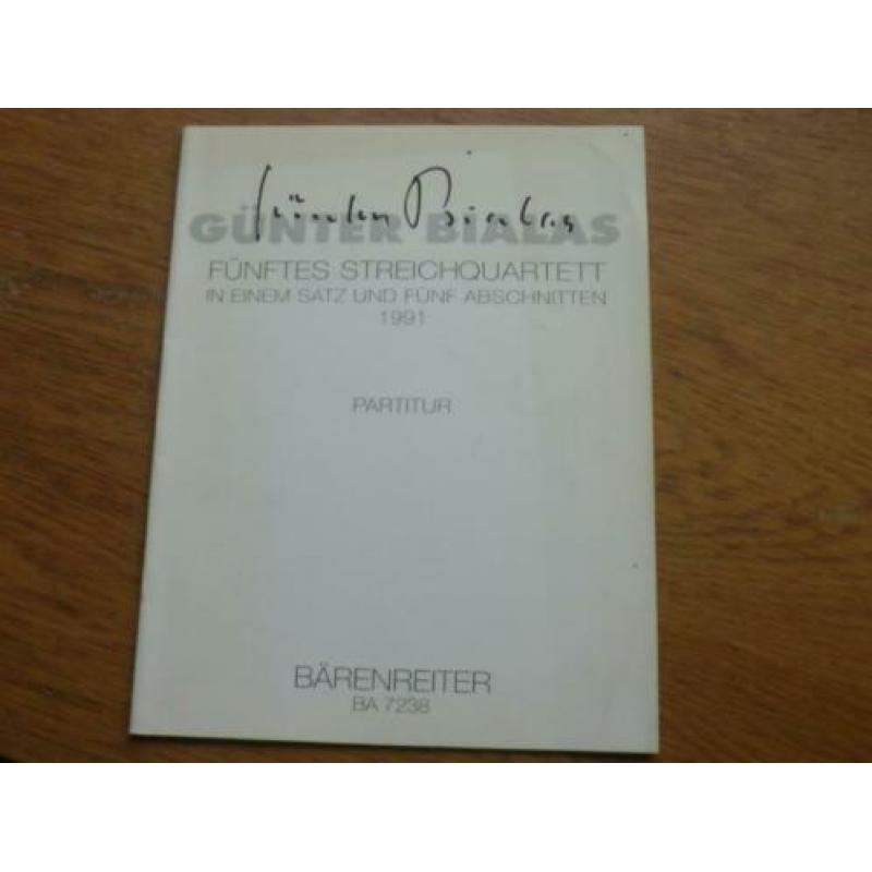 Fünftes streichquartett --günter bialas