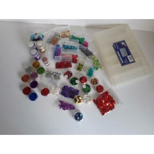 Pailletten,glitters&verdeeldoos
