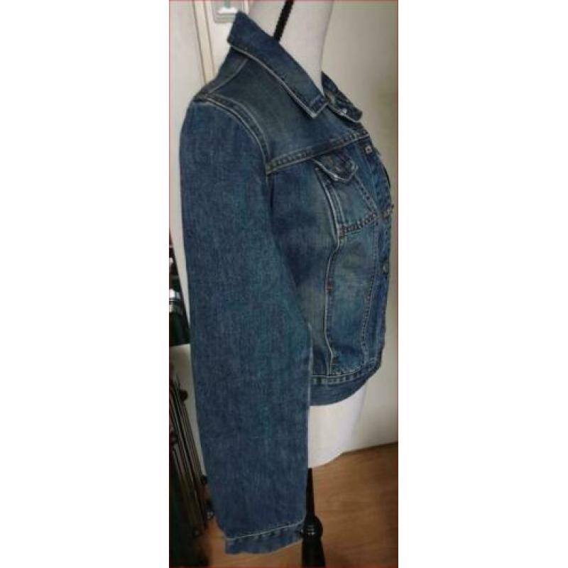 Z.G.A.N. donkerblauwe jeans jas van GUESS maat M(40/42)