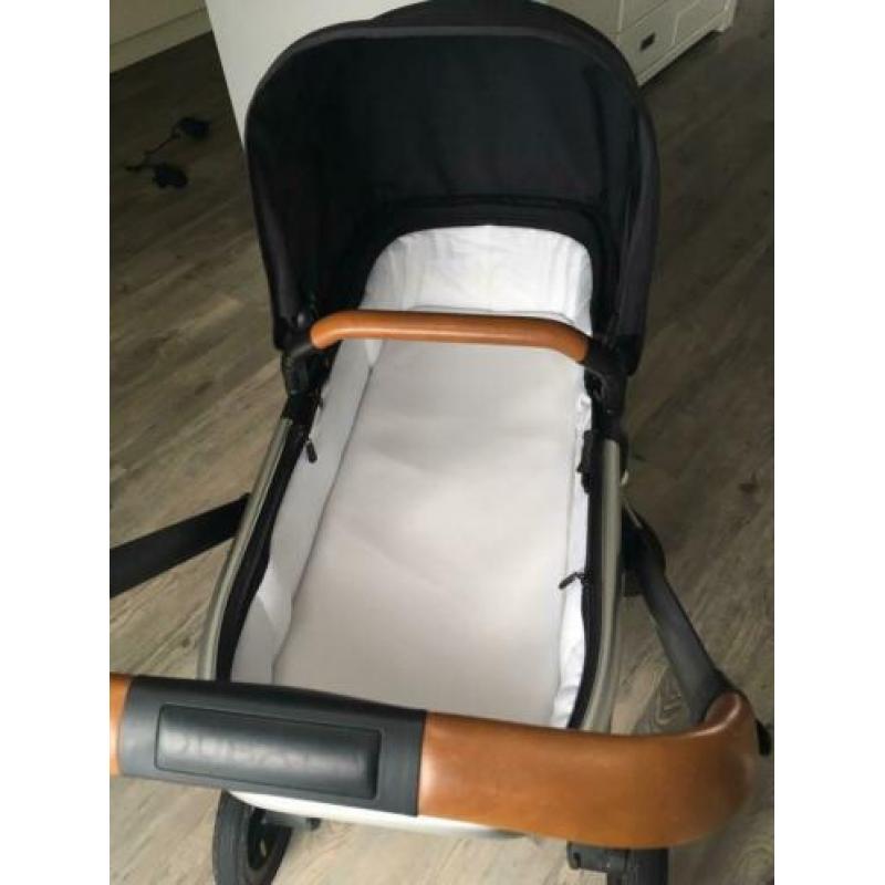 Dubatti kinderwagen zwart/cognac
