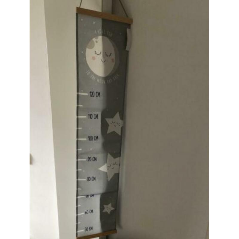 Groeimeter, stof - grijs