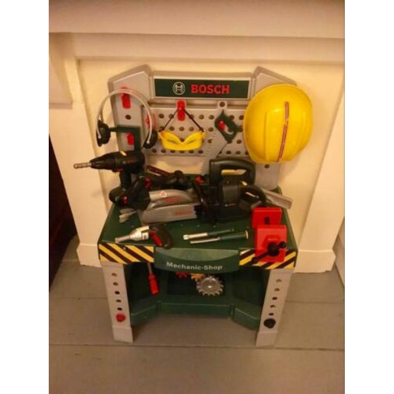 Bosch speelgoed werkbank met 5 (!) boren!