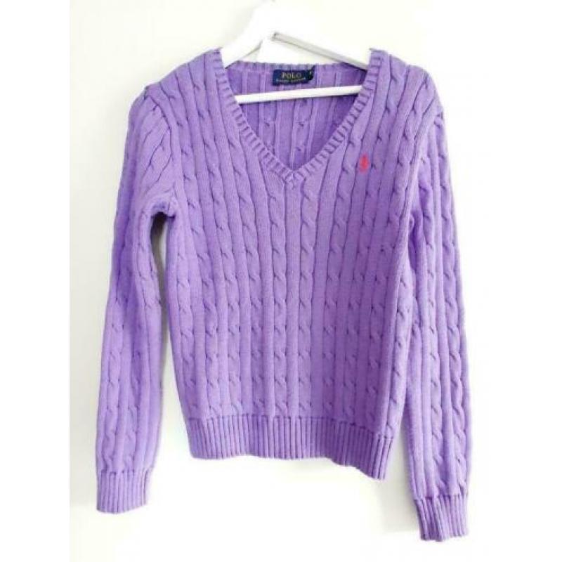 ? POLO - RALPH LAUREN? | Mooie diep paarse trui - S/M