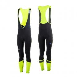 Fietsbroek collant voorjaar Rogelli Impact zwart fluor/geel