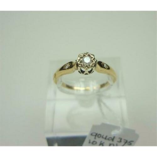 Ring goud met 0.10K diamant / Z6267
