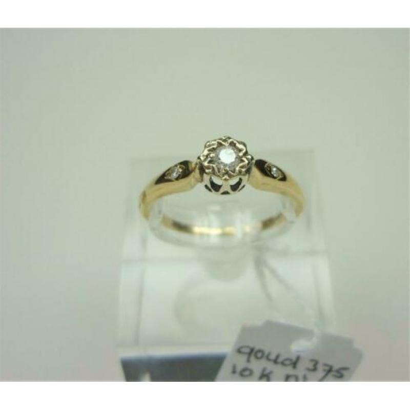 Ring goud met 0.10K diamant / Z6267