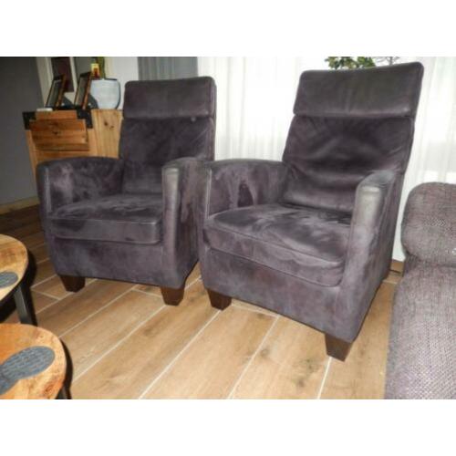 Luxe lederen fauteuils