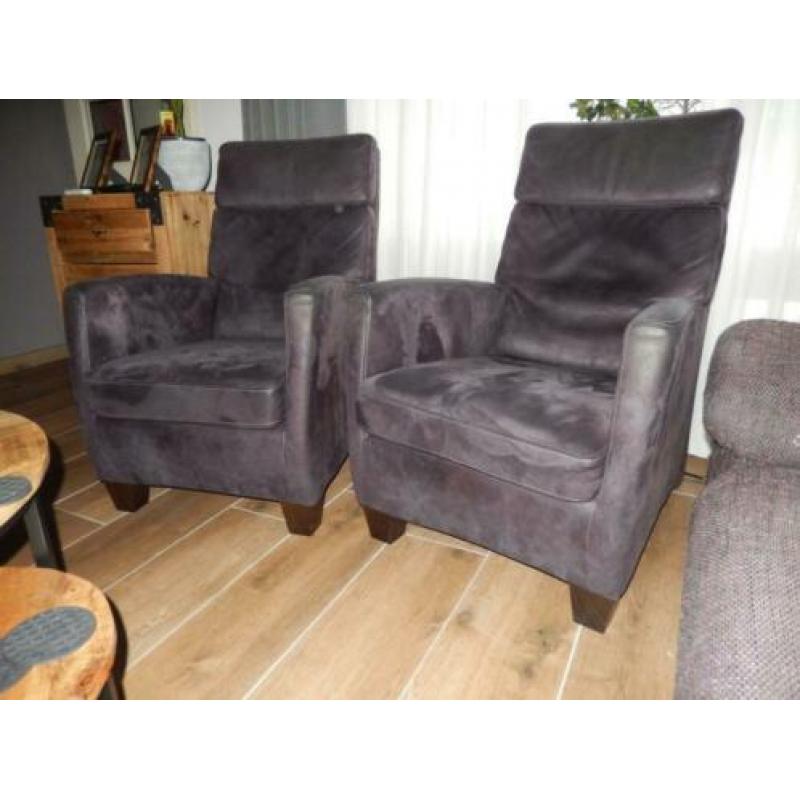 Luxe lederen fauteuils