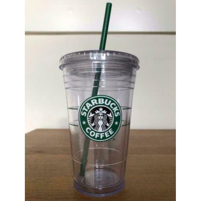 Starbucks Cold Cup tumbler herbruikbare transparante beker