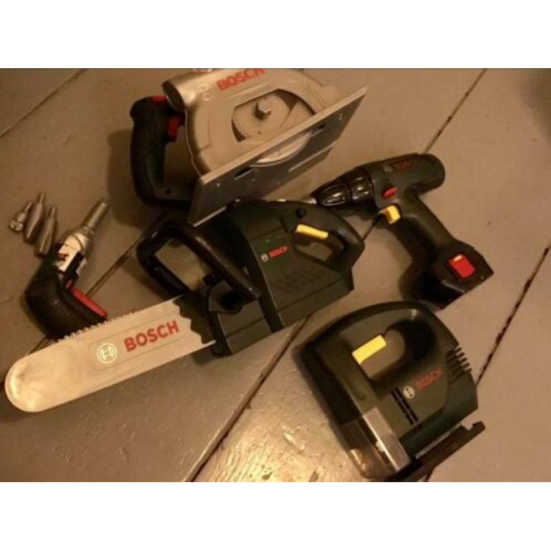 Bosch speelgoed werkbank met 5 (!) boren!
