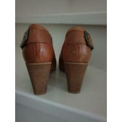Sascha schoenen boots bruin leer mt 38