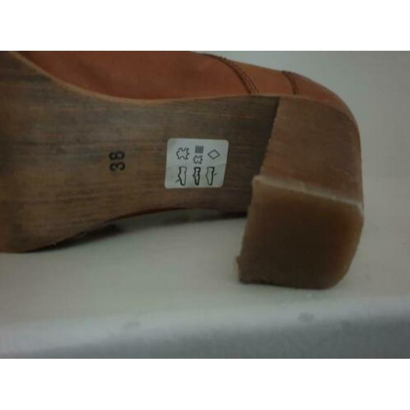 Sascha schoenen boots bruin leer mt 38