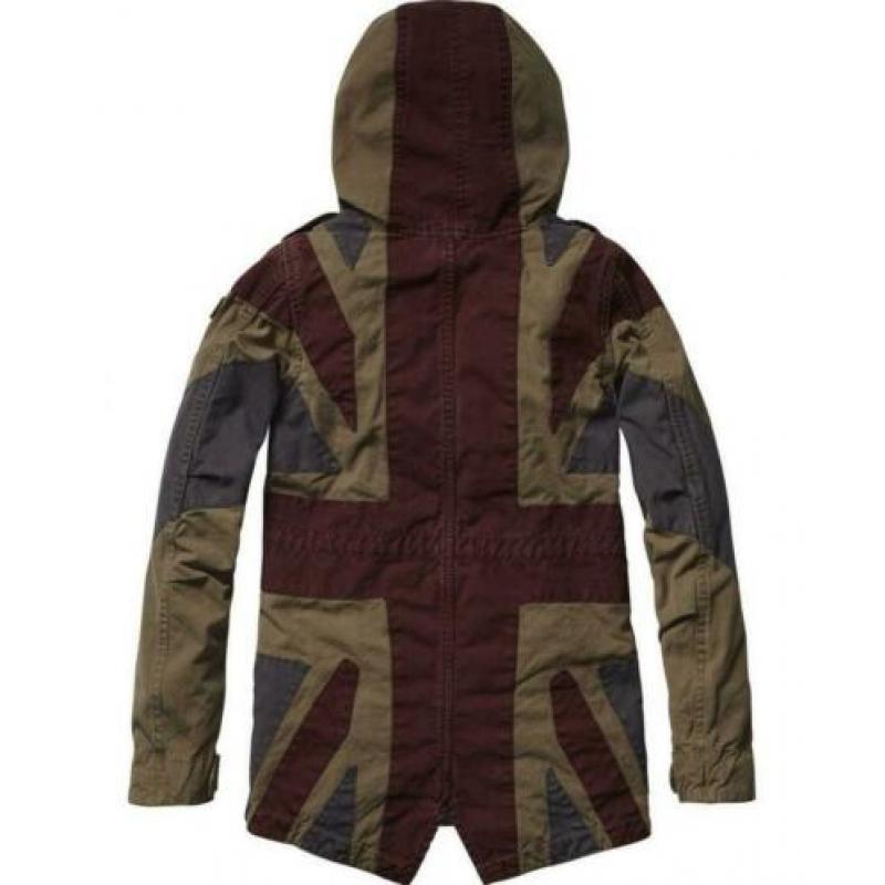 Scotch r'belle winterjas jas parka bont legergroen groen 140