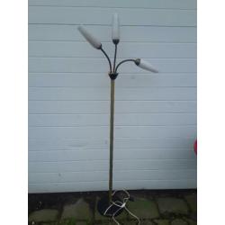 vintage vloerlamp met drie verstelbare armen
