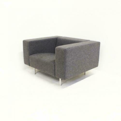 Moooi Bottoni Design Fauteuils, Marcel Wanders, Grijze Stof