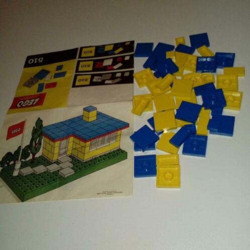 Vintage Lego, set 510, inkl.doos en tegeltjes