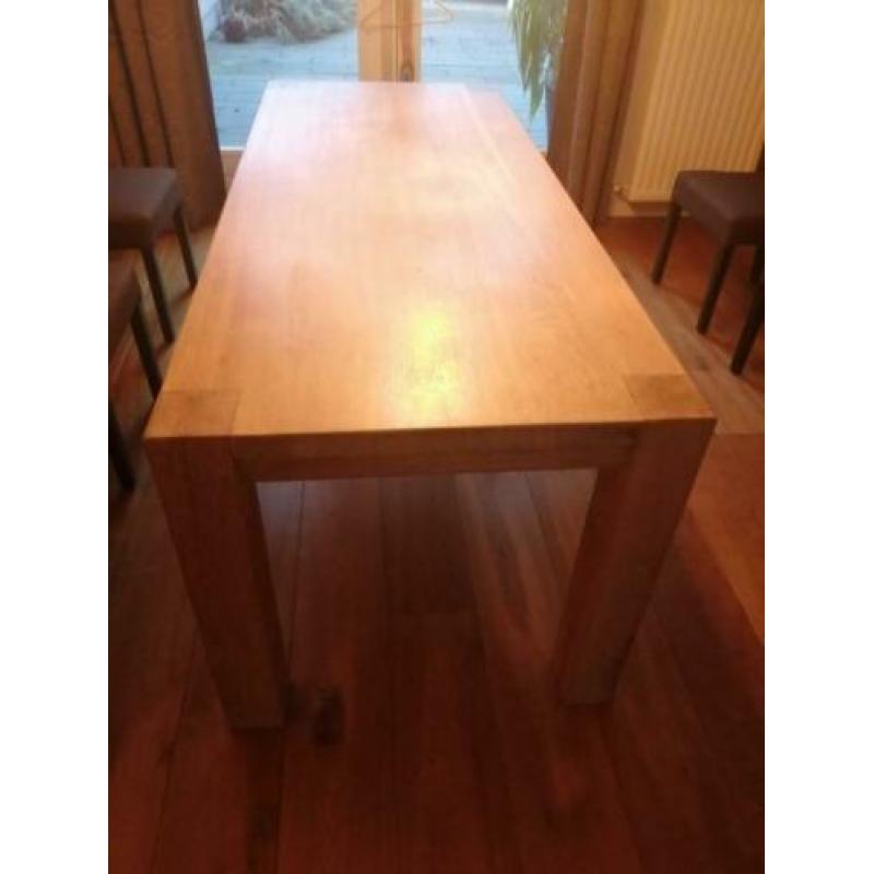 Massief eiken eet tafel