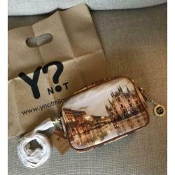 Dames tas van “Y not?” Milaan print - Nooit gebruikt