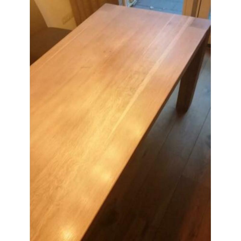 Massief eiken eet tafel