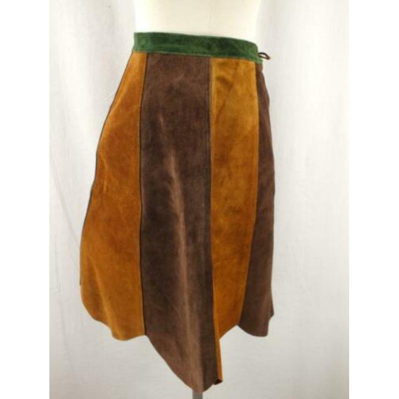 Stoere leren rok.Mt S.