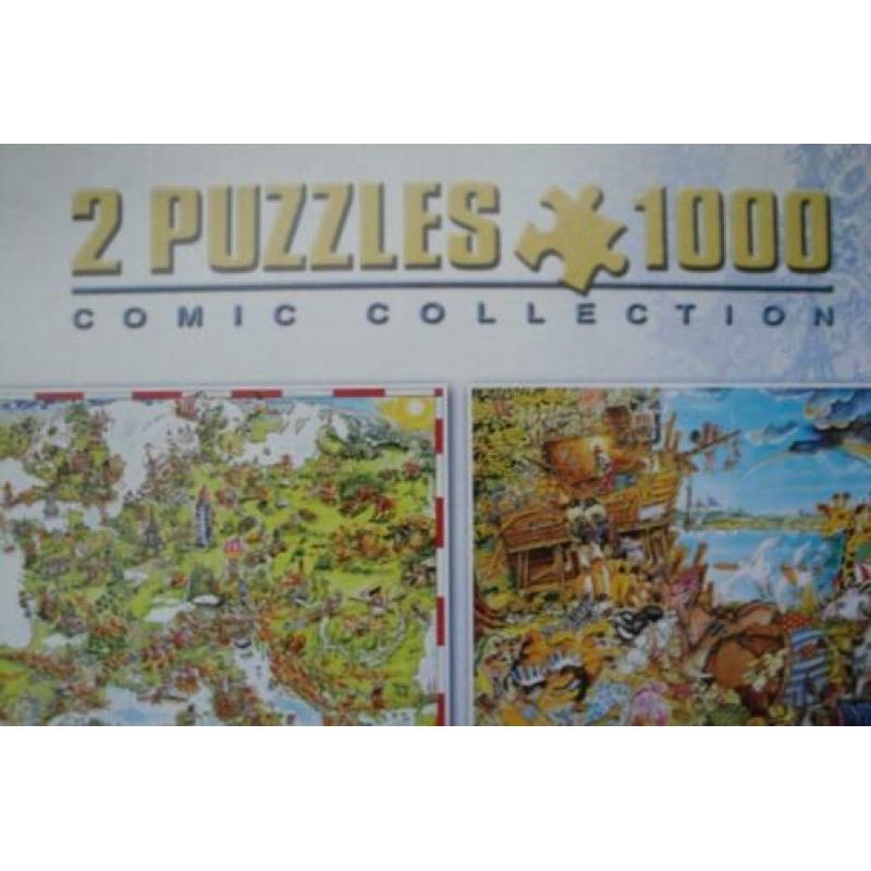 KING COLLECTION PUZZLES 2x 1.000stukjes voor 3.50euro
