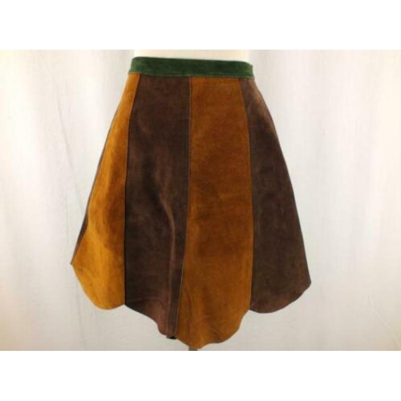 Stoere leren rok.Mt S.