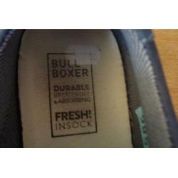 SEHD blauwgrijze nubuckleren schoenen mt 35 losse inlegzool