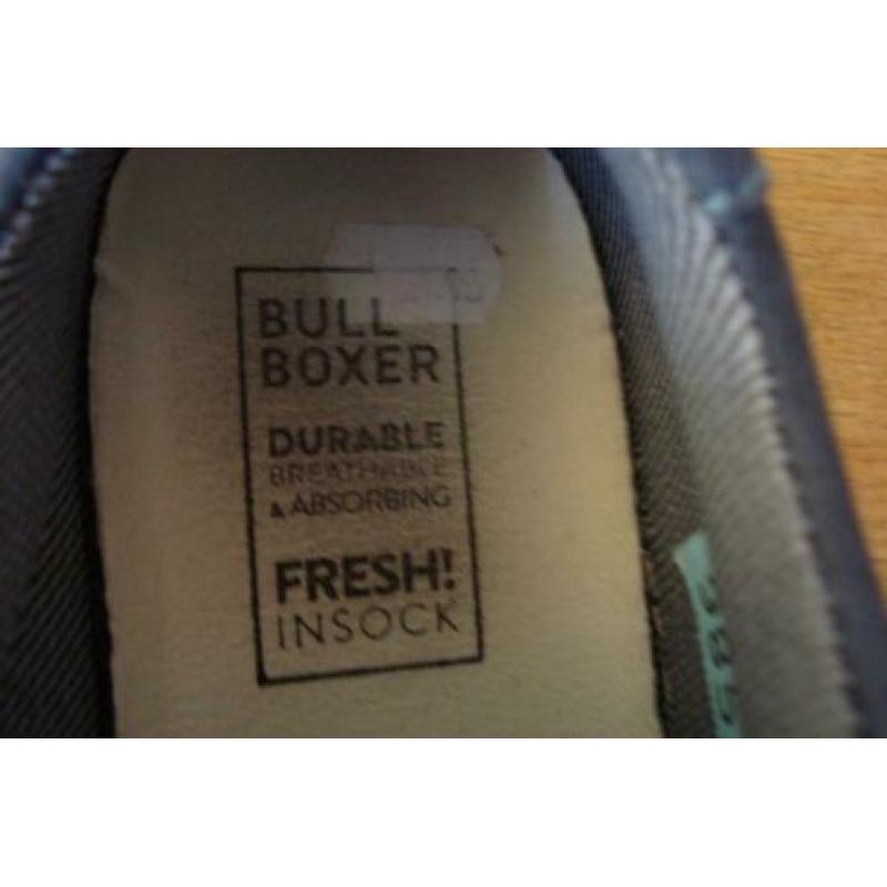 SEHD blauwgrijze nubuckleren schoenen mt 35 losse inlegzool