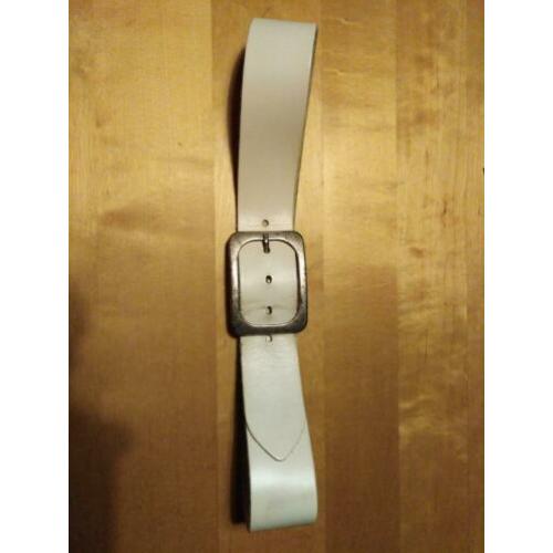 Leren riem ( wit 90cm)