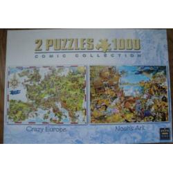 KING COLLECTION PUZZLES 2x 1.000stukjes voor 3.50euro