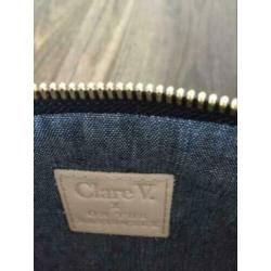 Nieuw Zwart avondtasje / clutch designer Clare V.