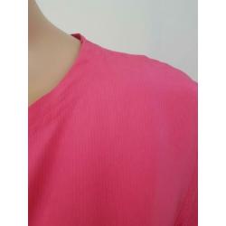 nieuw met kaartjes fuchsia roze top shirt Humanoid mt 44