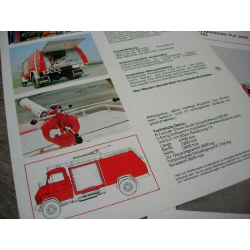 Folders Brandweer Steyr Rosenbauer 1976
