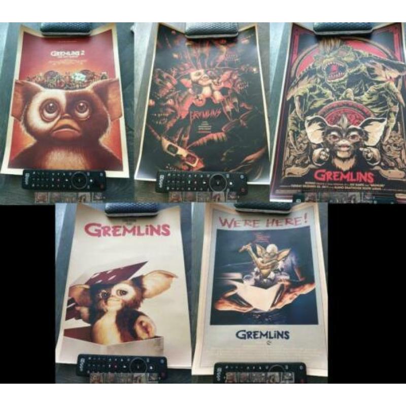 Gremlins Mogwai Gizmo Film Poster Set 5 Posters 42 x 30 cm