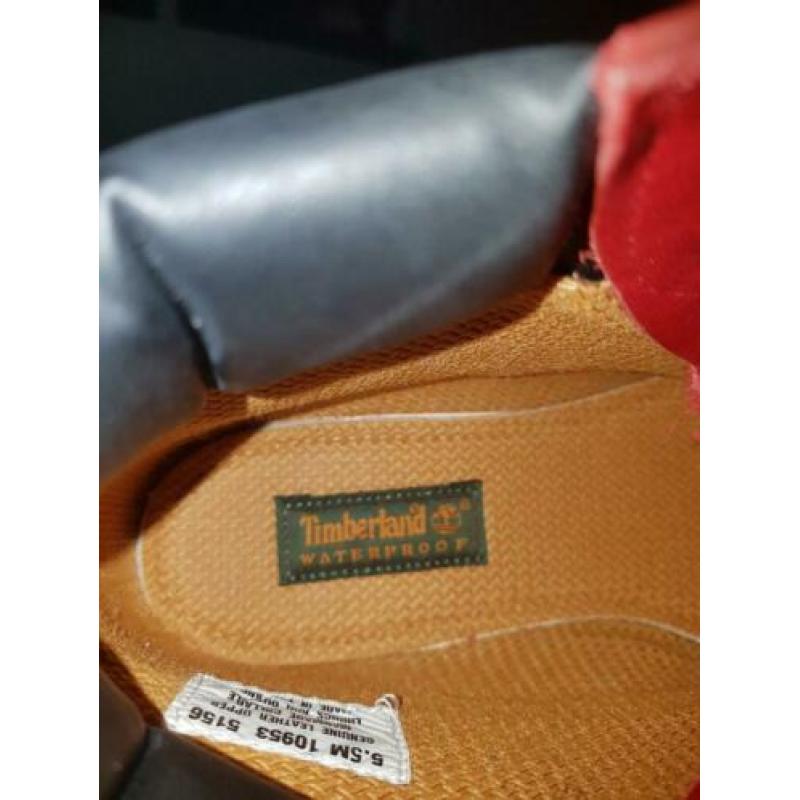 Bordeauxrode Timberlands maat 38