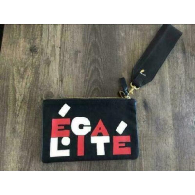 Nieuw Zwart avondtasje / clutch designer Clare V.
