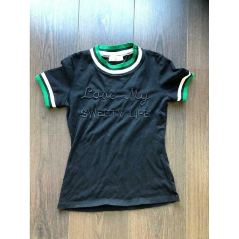 Shirtje en broekjes maat s zwart