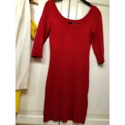 rood H&M jurkje