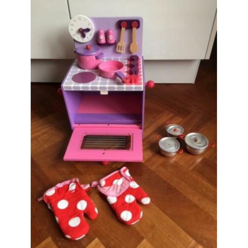 Houten keukentje kleur roze/paars