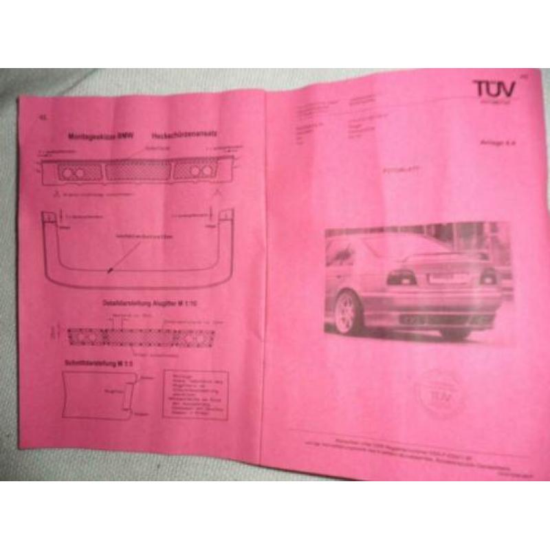 5 serie BMW E39 Sedan RIEGER tuning GTM Achterbumper deel