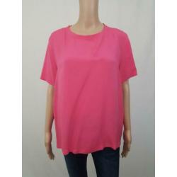 nieuw met kaartjes fuchsia roze top shirt Humanoid mt 44