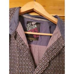 Mooie grijze blouse met print van CultEdition, maat XL