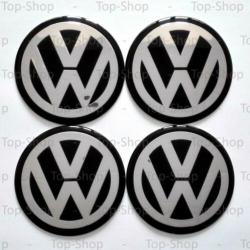 Volkswagen VW 65mm Naafstickers Voor Naafdoppen Naafkappen