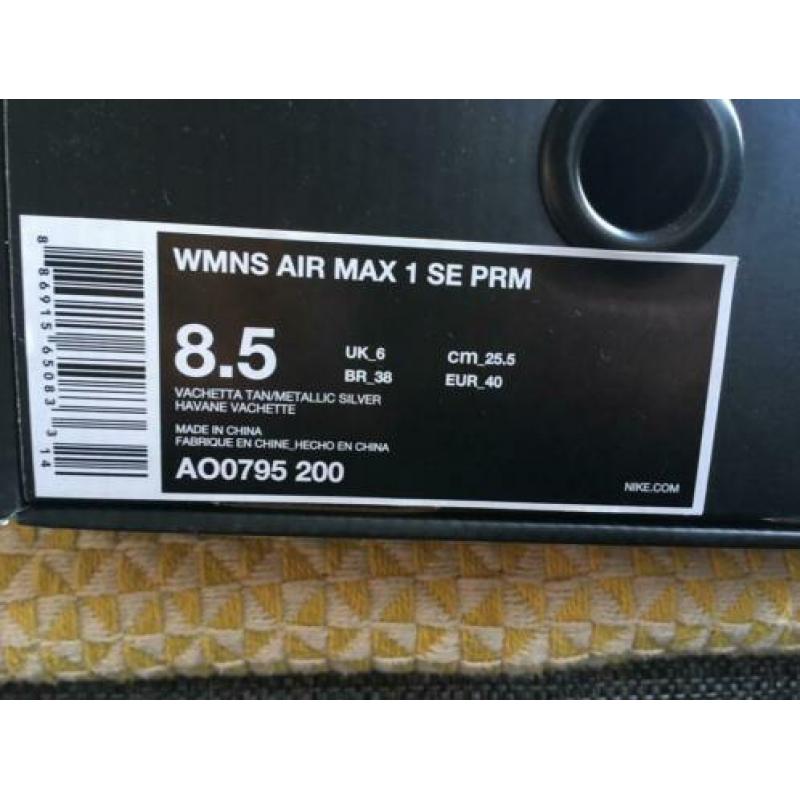 Nike air Max 1 vachetta tan 40 ds