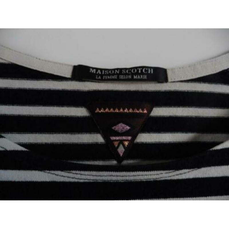 Leuk gestreept shirt van Maison Scotch maat M