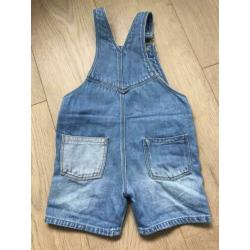 Zara denim tuinbroek kort mt 92