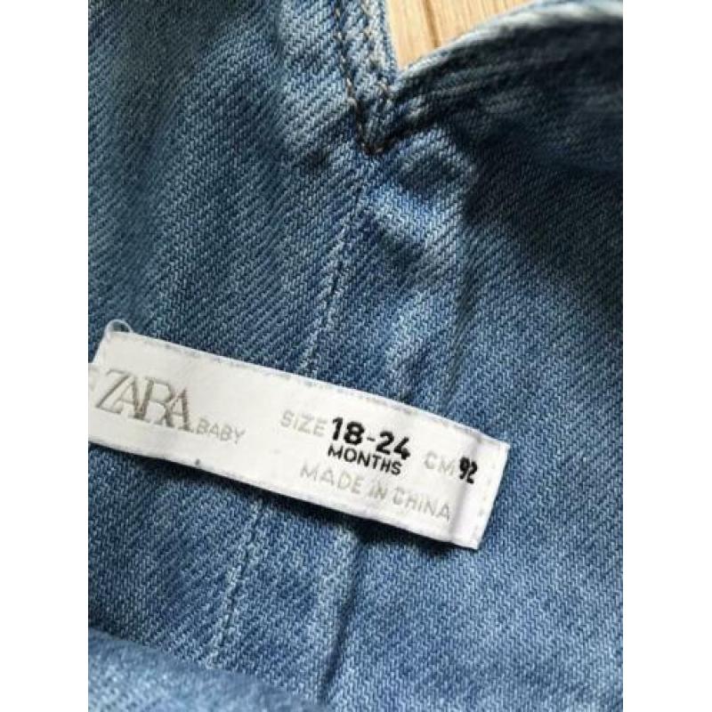 Zara denim tuinbroek kort mt 92